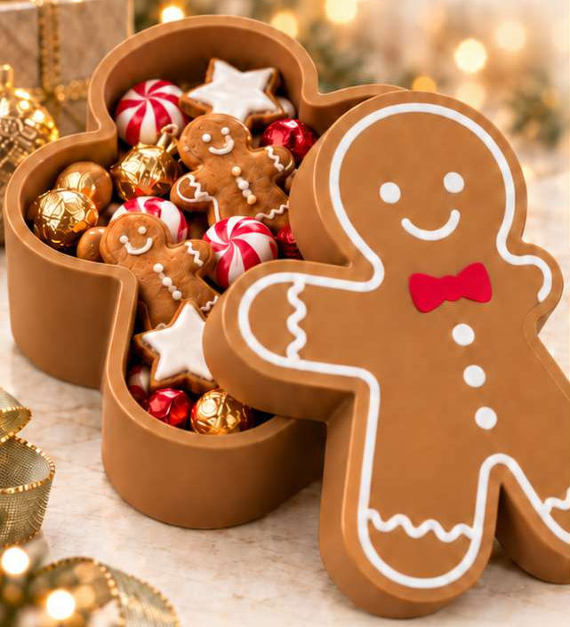 Porta-doces Gingerbread médio